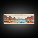 Big Bend National Park, Panoramic Texas Travel Art, National Park Print, Minimalist Travel Art, Midcentury Modern Style Landscape