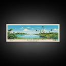 Biscayne National Park, Panoramic Florida Travel Art, National Park Print, Minimalist Travel Art, Midcentury Modern Style Landscape