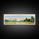 Cuyahoga Valley National Park, Panoramic Ohio Travel Art, National Park Print, Minimalist Travel Art, Midcentury Modern Style Landscape