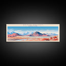 Death Valley National Park, Panoramic California Travel Art, National Park Print, Minimalist Travel Art, Midcentury Modern Style Landscape