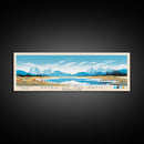 Gates Of The Arctic National Park Panoramic Alaska Travel Art, National Park Print, Minimalist Travel Art, Midcentury Modern Style Landscape