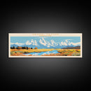Grand Teton National Park, Panoramic Wyoming Travel Art, National Park Print, Minimalist Travel Art, Midcentury Modern Style Landscape