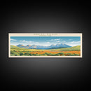 Great Basin National Park, Panoramic Nevada Travel Art, National Park Print, Minimalist Travel Art, Midcentury Modern Style Landscape