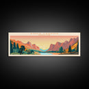 Kings Canyon National Park, Panoramic California Travel Art, National Park Print, Minimalist Travel Art, Midcentury Modern Style Landscape