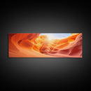 Beautiful Photographic Panoramic of Antelope Canyon Arizona, Sunset Photography, Framed Canvas Print, Landscape Photography, Landmark Art