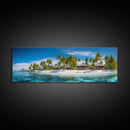 Panoramic Print of Maldives Beaches at Sunset Extra Large Wall Art, Panoramic Wall Art, Panoramic Landscape Print, Landscape Photography