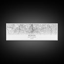 Panoramic Atlanta City Map, Georgia Art, Map Print, Minimalist Wall Art, Canvas Art, Housewarming Gift, Street Map Art, Closing Gift