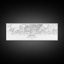 Panoramic Beijing City Map, China Art, Map Print, Minimalist Wall Art, Canvas Art, Housewarming Gift, Street Map Art, Closing Gift