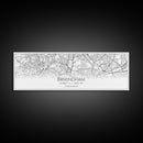 Panoramic Birmingham City Map, United Kingdom Art, Map Print, Minimalist Wall Art, Canvas Art, Housewarming Gift, Street Map, Closing Gift