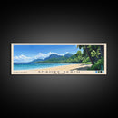 Anaoke Beach, Cook Islands Panoramic Beach Print, Vacation Gift, Cook Islands Wall Art, Beach Painting, Beach Decor, Beach Painting
