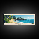 Bentota, Sri Lanka Panoramic Beach Print, Vacation Gift, Sri Lanka Wall Art, Framed Canvas Print, Framed Beach Painting