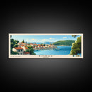 Borak, Croatia Panoramic Beach Print, Vacation Gift, Croatia Wall Art, Framed Canvas Print, Framed Beach Painting