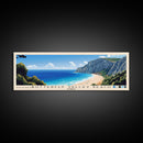 Butterfly Valley Beach, Turkey Panoramic Print, Vacation Gift, Turkey Wall Art, Beach Painting, Beach Decor, Large Wall Art, Wood Frame Art
