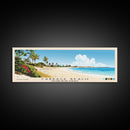 Cabbage Beach, Paradise Island, Bahamas Panoramic Print, Vacation Gift, Paradise Island, Bahamas Wall Art, Beach Painting, Beach Decor, Large Wall Art, Wood Frame Art