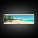 Cable Beach, Australia Panoramic Beach Print, Vacation Gift, Australia Wall Art, Framed Canvas Print, Framed Beach Painting