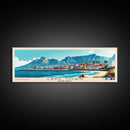 Cape Town, South Africa Panoramic Print, Vacation Gift, South Africa Wall Art, Beach Painting, Beach Decor, Large Wall Art, Wood Frame Art
