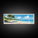 Chill Island Beach, Bahamas Panoramic Beach Print, Vacation Gift, Bahamas Wall Art, Beach Painting, Beach Decor, Beach Painting