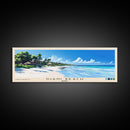 Diani Beach, Kenya Panoramic Beach Print, Vacation Gift, Kenya Wall Art, Framed Canvas Print, Framed Beach Painting