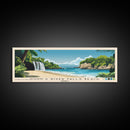 Dunn’s River Falls Beach, Jamaica Panoramic Beach Print, Vacation Gift, Jamaica Wall Art, Beach Painting, Beach Decor, Beach Painting