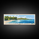 Glover’s Reef Atoll, Belize Panoramic Print, Vacation Gift, Belize Wall Art, Beach Painting, Beach Decor, Beach Or Lakehouse Art