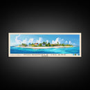 Hulhumale Island, Maldives Panoramic Beach Print, Vacation Gift, Maldives Wall Art, Framed Canvas Print, Framed Beach Painting
