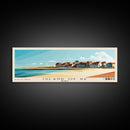 Island of Ré, France Panoramic Beach Print, Vacation Gift, France Wall Art, Framed Canvas Print, Framed Beach Painting