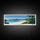 Koh Mak, Thailand Panoramic Beach Print, Vacation Gift, Thailand Wall Art, Framed Canvas Print, Framed Beach Painting