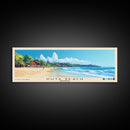 Kuta Beach, Indonesia Panoramic Beach Print, Vacation Gift, Indonesia Wall Art, Beach Painting, Beach Decor, Beach Painting