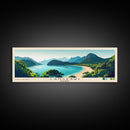 Langkawi, Malaysia Panoramic Print, Vacation Gift, Malaysia Wall Art, Beach Painting, Beach Decor, Large Wall Art, Wood Frame Art