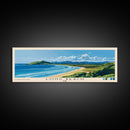Long Beach, Fiji Panoramic Print, Vacation Gift, Fiji Wall Art, Beach Painting, Beach Decor, Large Wall Art, Wood Frame Art