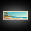 Marina Beach, India Panoramic Print, Vacation Gift, India Wall Art, Beach Painting, Beach Decor, Large Wall Art, Wood Frame Art