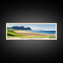 Meleyri Beach, Iceland Panoramic Print, Vacation Gift, Iceland Wall Art, Beach Painting, Beach Decor, Large Wall Art, Wood Frame Art