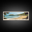 Nacascolo Beach, Costa Rica Panoramic Print, Vacation Gift, Costa Rica Wall Art, Beach Painting, Beach Decor, Large Wall Art, Wood Frame Art