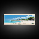 Nungwi Beach, Zanzibar Panoramic Beach Print, Vacation Gift, Zanzibar Wall Art, Framed Canvas Print, Framed Beach Painting