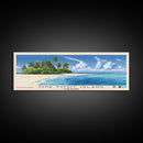 One Foot Island, Cook Islands Panoramic Beach Print, Vacation Gift, Cook Islands Wall Art, Beach Painting, Beach Decor, Beach Painting