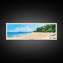 Otres Beach, Cambodia Panoramic Print, Vacation Gift, Cambodia Wall Art, Beach Painting, Beach Decor, Large Wall Art, Wood Frame Art