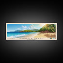 Rainbow Beach, US Virgin islands Panoramic Beach Print, Vacation Gift, US Virgin islands Wall Art, Framed Canvas Print, Framed Beach Painting
