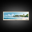 Rangali Island, Maldives Panoramic Beach Print, Vacation Gift, Maldives Wall Art, Beach Painting, Beach Decor, Beach Painting