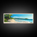 San Juanillo Beach, Costa Rica Panoramic Beach Print, Vacation Gift, Costa Rica Wall Art, Framed Canvas Print, Framed Beach Painting