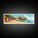 Santa Cruz del Islote, Colombia Panoramic Print, Vacation Gift, Colombia Wall Art, Beach Painting, Beach Decor, Large Wall Art, Wood Frame Art