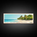 Secretary Island, New Zealand Panoramic Beach Print, Vacation Gift, New Zealand Wall Art, Beach Painting, Beach Decor, Beach Painting