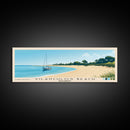 Vilanculos Beach, Mozambique Panoramic Print, Vacation Gift, Mozambique Wall Art, Beach Painting, Beach Decor, Large Wall Art, Wood Frame Art