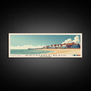 Whitstable beach, United Kingdom Panoramic Print, Vacation Gift, United Kingdom Wall Art, Beach Painting, Beach Decor, Large Wall Art, Wood Frame Art