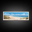 Wrightsville Beach, North Carolina Panoramic Beach Print, Vacation Gift, North Carolina Wall Art, Beach Painting, Beach Decor, Beach Painting