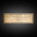 Dallas Panoramic Map Canvas Print, Texas Map Print, Texas Wall Art, Dallas Map Poster, US, Maps, Dallas Maps, Map Gifts, Large Framed Map