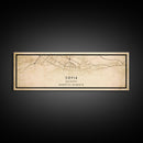 Panoramic Sofia Bulgaria map print poster or framed canvas, Sofia map print poster canvas, city map print poster canvas, Vintage Travel Art