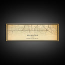 Panoramic Arlington Texas map print poster or framed canvas, Arlington map print poster canvas, city map print canvas, Vintage Travel Art