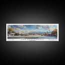 San Bernardino California Panoramic Print, Elegant Framed Canvas Print, City Travel Poster, Home Decoration, Wall Art