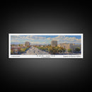 San Jose California Panoramic Print, Artistic Framed Canvas Print, City Travel Poster, Home Decoration, Office Wall Art