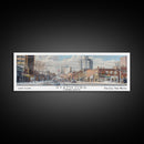 Stamford Connecticut Travel Poster, Framed Canvas Print, Wall Art, Home Decor, Travel Print, Office Decor, Living Room Art, Gift Idea